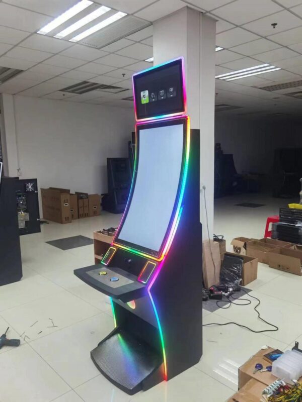 Deluxe Skill Game Machine with 43" Curved Touch Screen and 23.6" Top Screen - Perfect for Restaurants and Bars