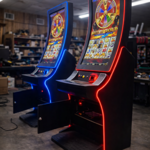 Advanced Skill Game Machine Featuring 43" Curved Touch Screen and 23.6" Horizontal Double Screen - Best Choice for Entertainment Venues